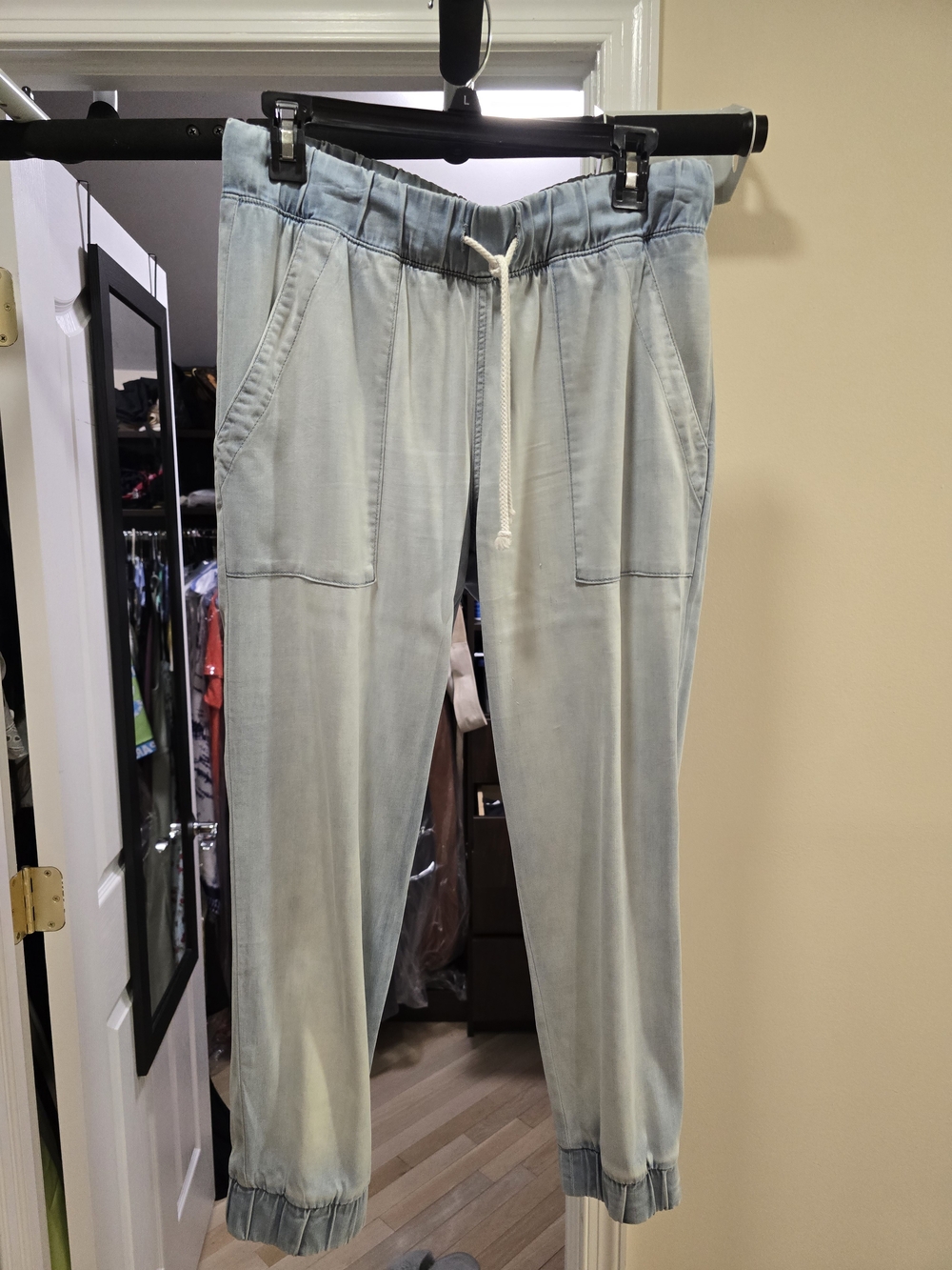 Bella Dahl Light Blue Drawstring Joggers